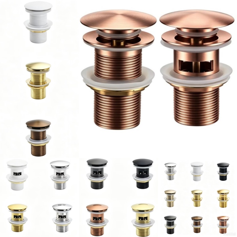 Overflow Pipe Clip - Schwarzer Waschbeckenstopfen für Badezimmer, Pop-Up-Abflussstopfen, Abflussrohrabdeckung