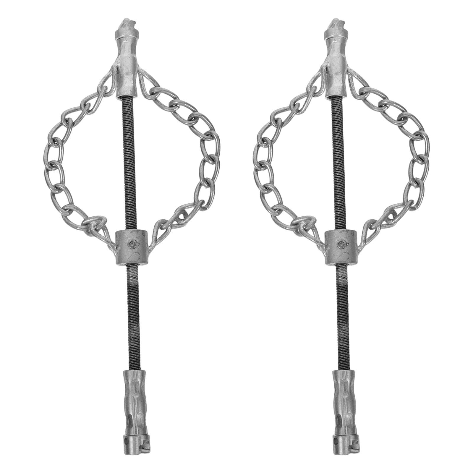 Drain Snake Flexible - 2 Stück Hauptabflussreiniger-Kette, flexibles Schlangenkabel, robustes