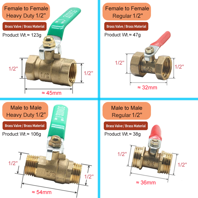 1/8' 1/4' 3/8' 1/2' Messing-Ku – Compression Fitting Brass Bewertung und Preis
