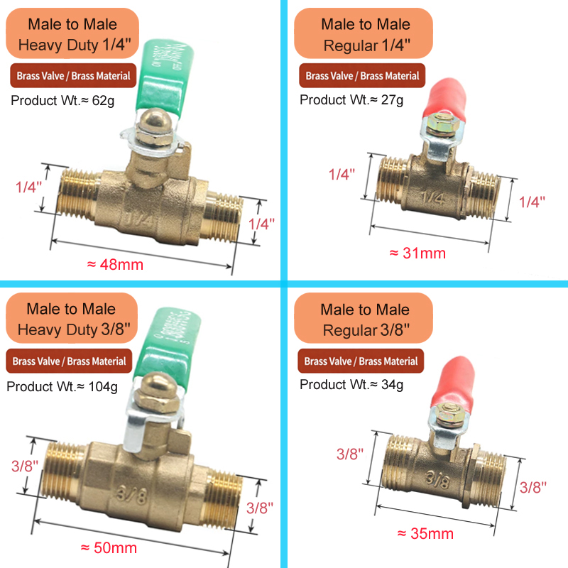 1/8' 1/4' 3/8' 1/2' Messing-Ku – Compression Fitting Brass Bewertung und Preis